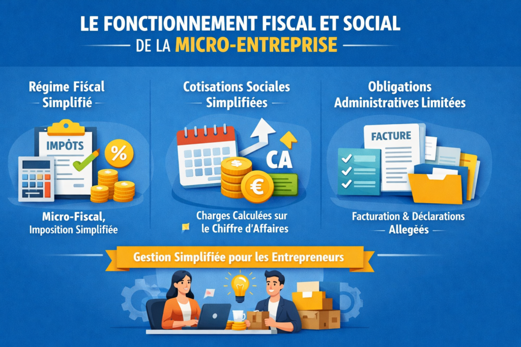 Fonctionnement fiscal et social de la micro-entreprise