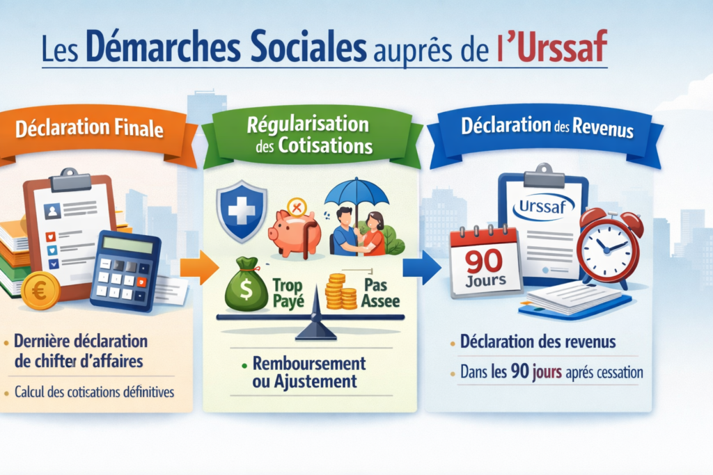 Les démarches sociales auprès de l’Urssaf