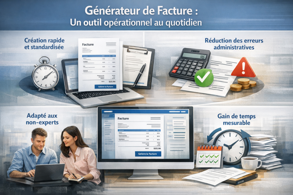 Générateur de facture : un outil opérationnel au quotidien