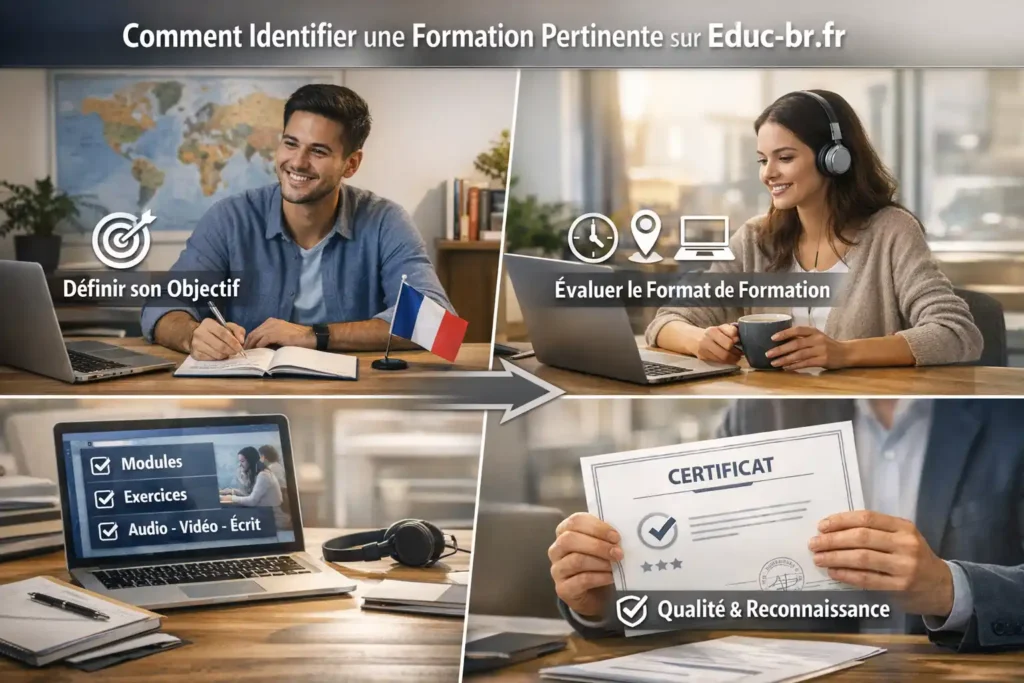 Comment identifier une formation pertinente sur Educ-br.fr ?