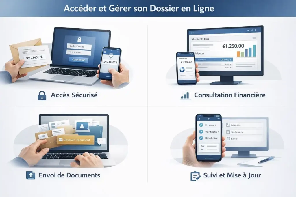 Accéder et gérer son dossier en ligne