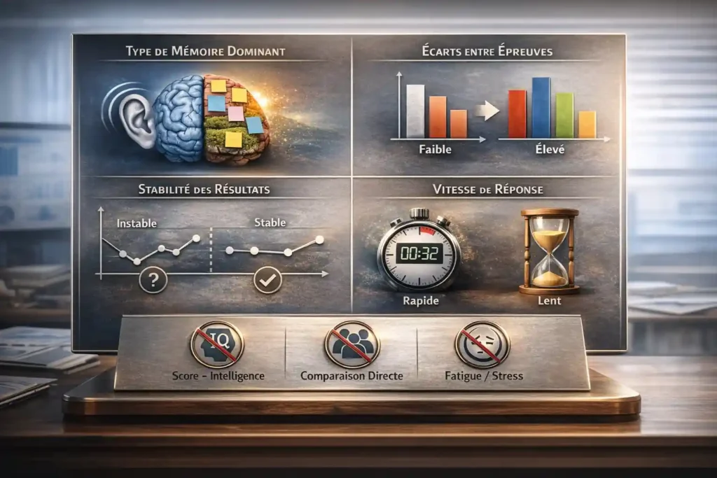 Interpréter les résultats du test mémoire apprendre vite et bien.com